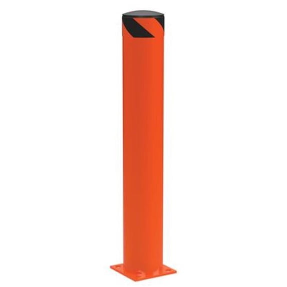 Vestil BOL-42-6.5-OR 42 x 6.5 in. Steel Pipe Safety Bollard, Orange