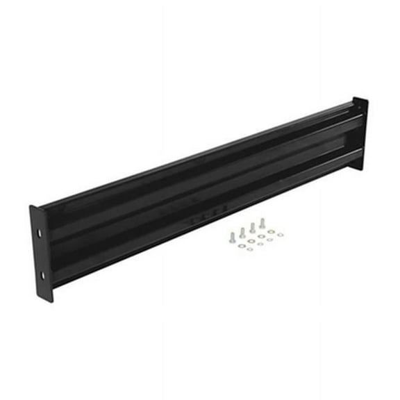 Vestil  54 in. Steel 2 Ribbed Bolt-On Style Guard Rail, Black