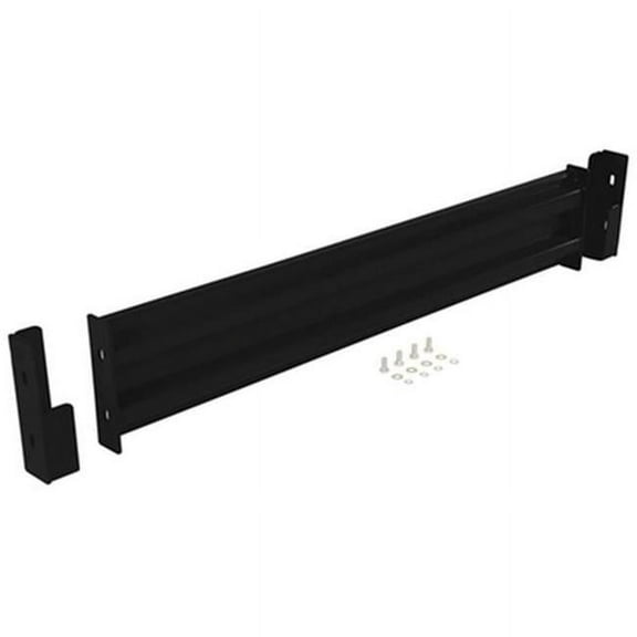 Vestil  54 in. Steel 2 Ribbed Drop-In Style Guard Rail, Black