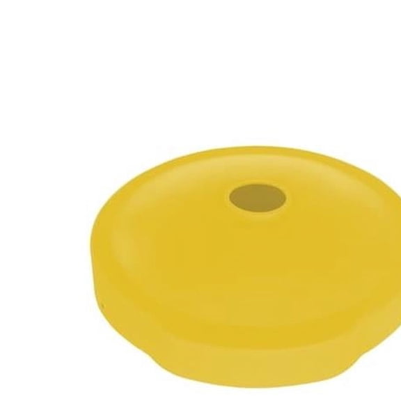 Vestil DC-P-55-CAN-UF-YL 55 gal Low-Density Polyethylene Closed & Open Drum Recycling Flap - Red