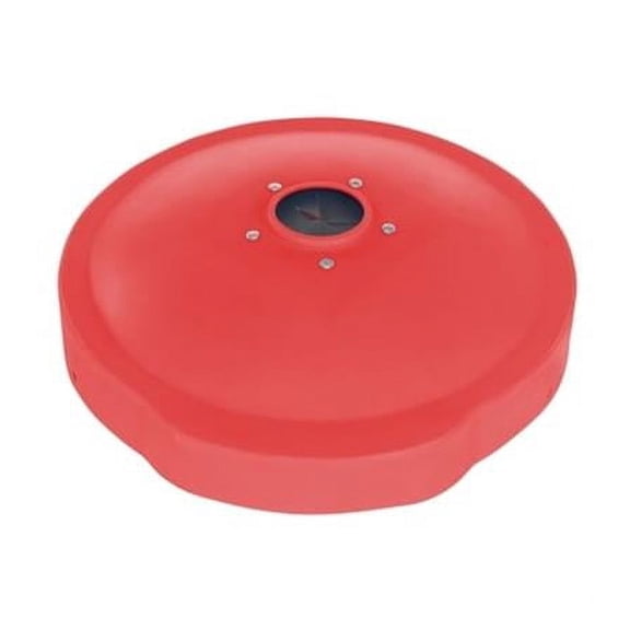 Vestil DC-P-55-CANF-UF-RD 55 gal Low Density Polyethylene Drum Recycling Lid Universal - Red