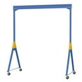 thumbnail image 1 of Vestil AHSN-6-20-12-TLC 6000 lbs 20 x 12 ft. Steel Knock-Down Adjustable Height Gantry Crane with Total Locking Phenolic Casters - Blue, 1 of 1