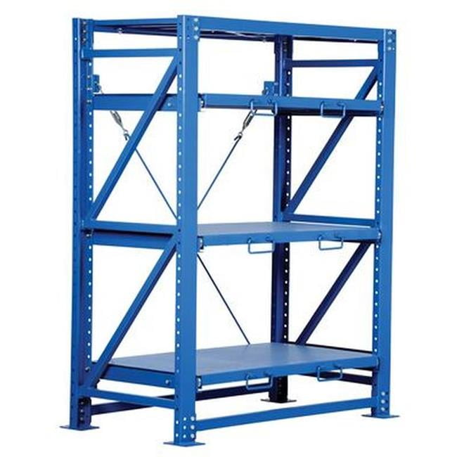 Vestil  6000 lbs 32 x 60 x 80 in. Steel Heavy Duty Roll-Out Shelving - Blue