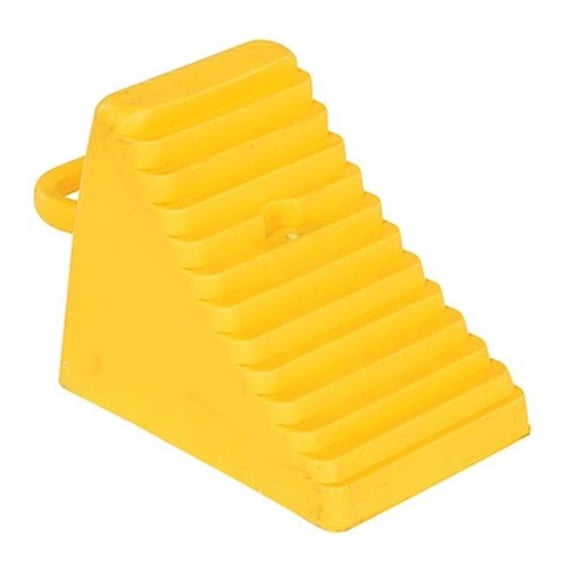 Vestil PEWC-7-YL 7000 lbs 5.5 x 12 x 17.5 in. Polyethylene Wheel Chock - Yellow