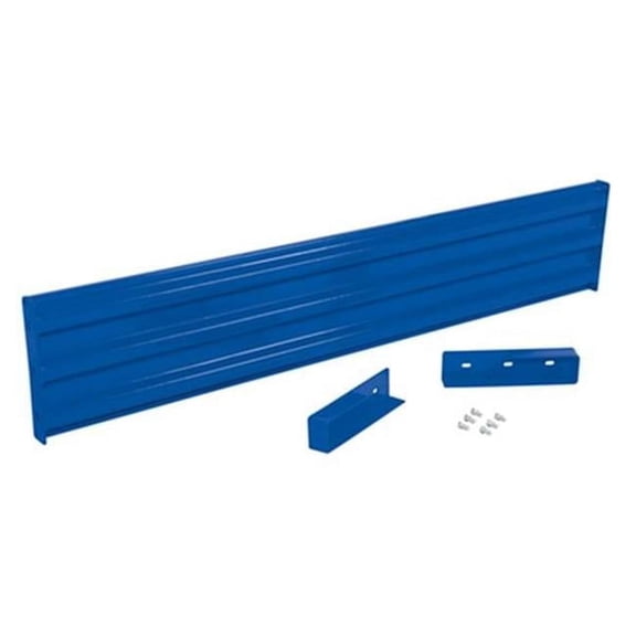 Vestil GR-F3R-DI-7-BU 77.875 in. Steel 3 Ribbed Drop-In Style Guard Rail, Blue