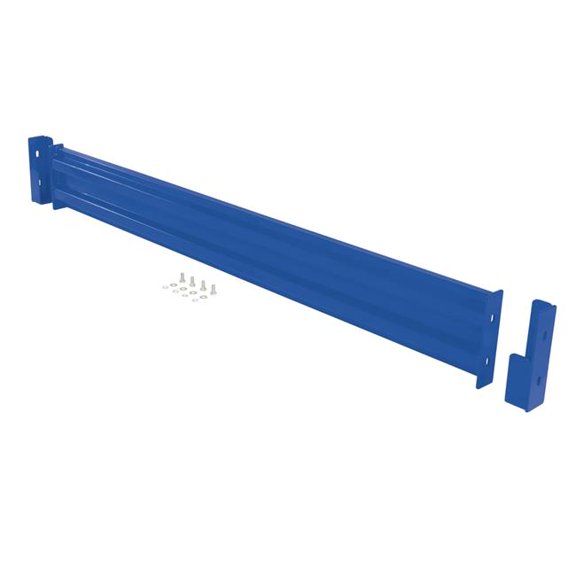 Vestil GR-F2R-DI-7-BU 78 in. Steel 2 Ribbed Drop in Style Guard Rail, Blue