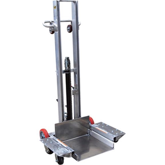 Vestil 855669 Aluminum Low-Profile Lite Load Lift with Foot Pump - 20 x 20 in. 400 lbs Capacity - Model No. ALLPH-500-4SFL