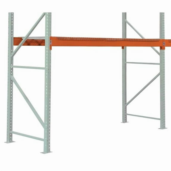 Vestil LBLK-BEAM-S-960 9 ft. Steel Pallet Racking Step Beam - 6000 lbs Capacity - Orange