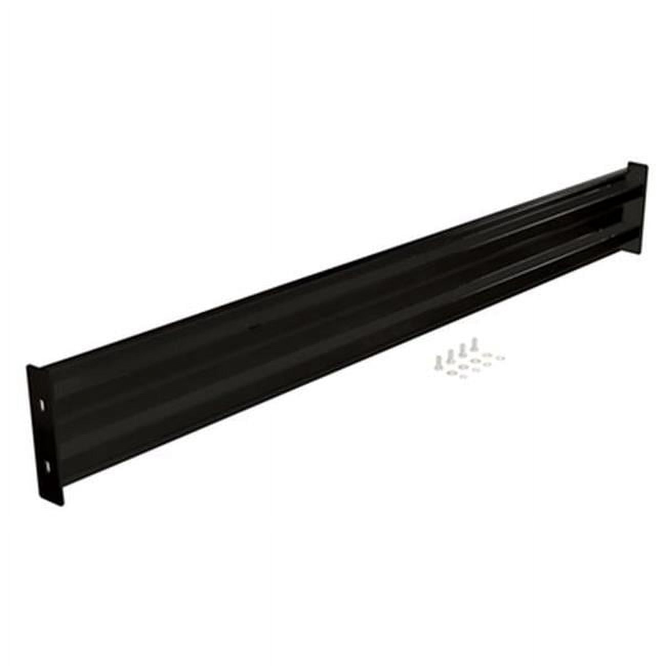 Vestil GR-F2R-BO-8-BK 90 in. Steel 2 Ribbed Bolt-On Style Guard Rail ...