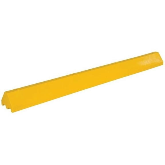 Vestil  96 in. Truck Stop Recycled Plastic- Yellow