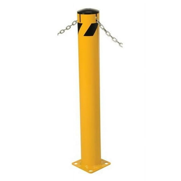Vestil BOL-JK-42-5.5 Steel Pipe Bollard with Slots- 42 x 5.5 in.
