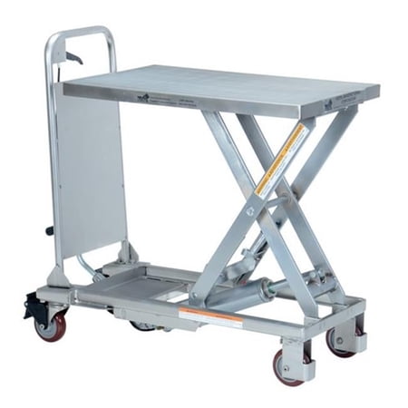 Scissor Lift Table, 400 lb. Cap, 17-5/8"W, 27-1/2"L