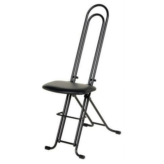 Vestil CPRO-800LP Ergonomic Worker Seat/Chair, 13-1/2" Width, 10" Depth, 220 lb. Capacity, 18-1/2" - 33" Height Range