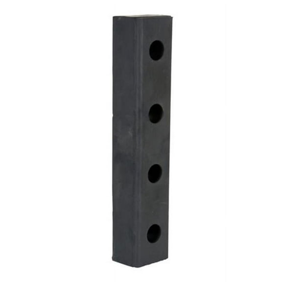 Vestil DBE-20-1 Rubber Hardened Molded Bumper, Rectangular, Vertical Mount, 20" Length, 4-1/2" Width, 3" Depth