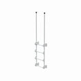 thumbnail image 1 of Vestil DKL-4-WT 8.375 x 20.4375 x 89.5 in. Steel Walk Through Dock Ladder with 4 Step - 300 lbs Capacity - White, 1 of 1
