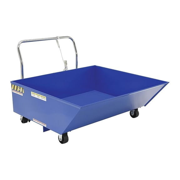 Vestil HOP-LP Low Profile Parts Hopper 0.5 Cubic Yard, 2000 lbs