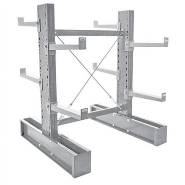 Vestil Manufacturing MDU-C-6-36-G-SET 6 ft. Double-Sided Medium Duty Upright Cantilever Set with 36 in. Arm, Galvanized