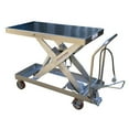 thumbnail image 1 of Vestil Manufacturing AIR-2000-PSS 24 x 47.25 in. Air Hydraulic Stainless Steel Cart, 2000 lbs, 1 of 1