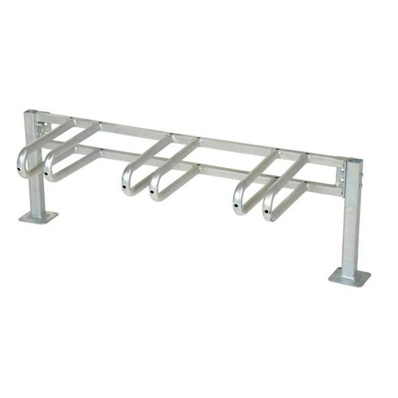 Vestil Manufacturing BR-M3S-GAL Galvanized Bicycle Rack, 13.8 x 45.87 x 14.56 in.
