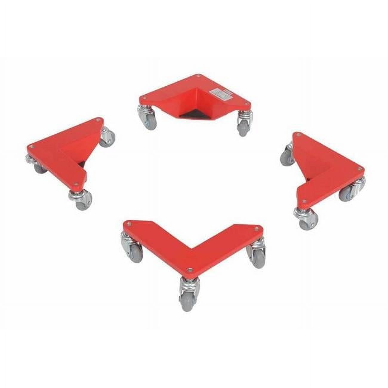 Vestil Manufacturing CMD-A-200-4PK 200 lbs Aluminum Corner Mover Dolly - Pack of 4