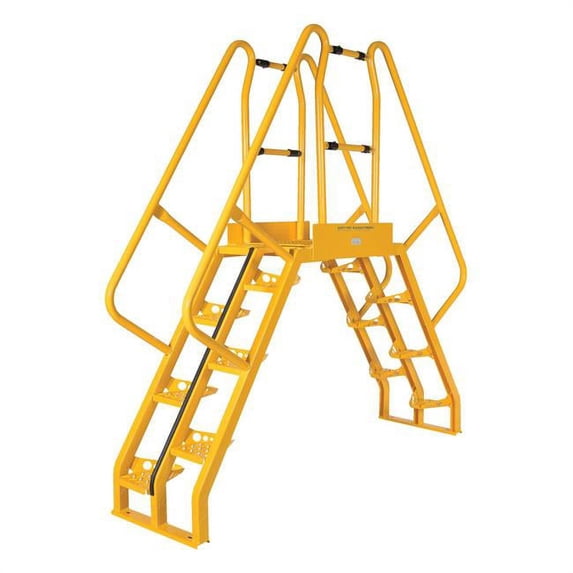 Vestil Manufacturing COLA-4-68-44 83 x 91 in. Alternating Cross-Over Ladder - 14 Step