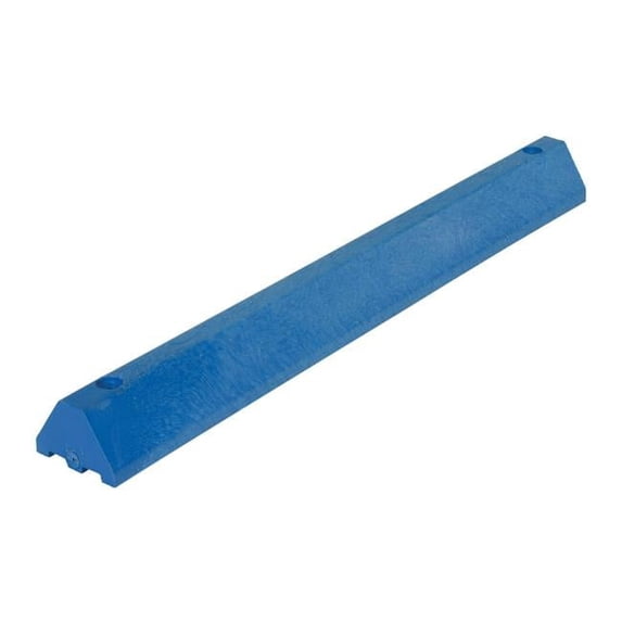 Vestil Manufacturing CS-S48-B 48 in. Recycled Plastic Car Stop, Blue