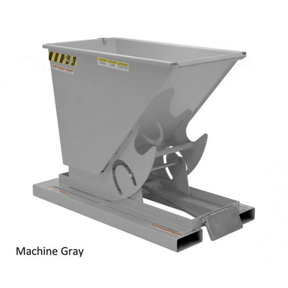 Vestil Manufacturing D-250-LD-GY-MG 20.5 cu. Yards Light Duty Self-Dump Hopper, Machine Gray - 2000 lbs