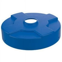 Vestil Manufacturing DC-P-55-CANF-BU 55 gal Drum Recycling Lid with Flaps - Blue