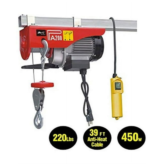 Vestil Manufacturing EMH-10 1000 lbs Electric Mini Hanging Cable Hoist