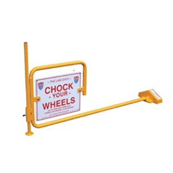 VESTIL FRC-2 Flag Rail Chock w/Adjustable Height Leg
