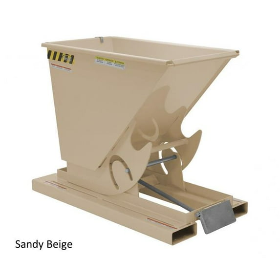Vestil Manufacturing H-150-MD-BRN-SB 1.5 cu. Yards Medium Duty Low Profile Hopper, Sandy Biege