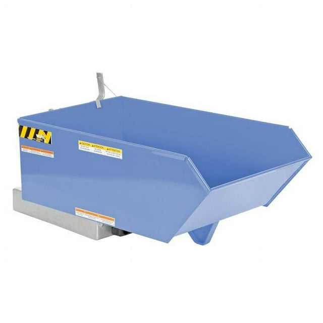 Vestil Manufacturing H-25-HD-BL-S 0.25 cu. Yards Low Profile Heavy Duty Hopper - Sky Blue