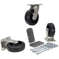 thumbnail image 1 of Vestil Manufacturing H-CK3-MR6-2 6 x 2 in. Mold-On Rubber Caster Kit - 1800 lbs, 1 of 1