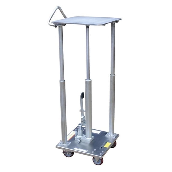 Vestil Manufacturing HT-05-1818A-PSS 18 x 18 in. Partial Stainless Steel Hydraulic Post Table, 500 lbs