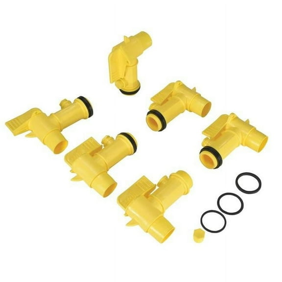 Vestil Manufacturing JDFT-6PKG Jumbo Manual Drum Faucet with 2 in. Bung, Set of 6