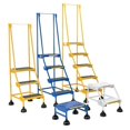 thumbnail image 1 of Vestil Manufacturing LAD-1-W-P Perforated Spring Loaded Roll 1 Step Ladder - White, 1 of 1