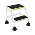 thumbnail image 1 of Vestil Manufacturing LAD-2-W 2 Step Spring Loaded Roll Ladder - White, 1 of 1