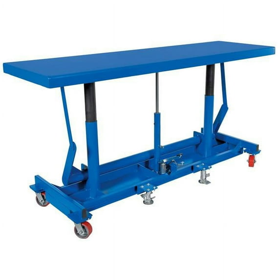 Vestil Manufacturing LDLT-3096-4 96 x 30 in. Ergonomic Long Deck Cart, 4000 lbs