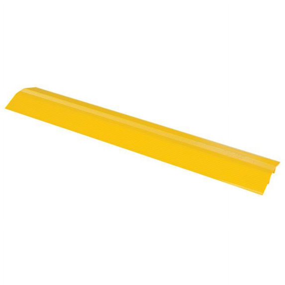Vestil Manufacturing LHCR-48-Y 48 in. LHCR Series Extruded Aluminum Hose & Cable Crossover - Yellow