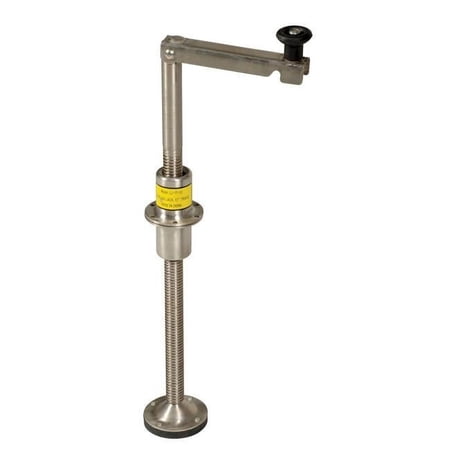 Vestil Leveling Jack 17 In Travel, SS Stainless Steel LJ-17-SS