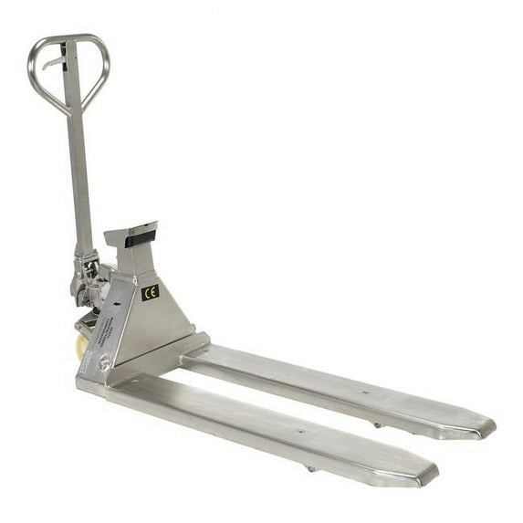 Vestil Manufacturing PM-2045-SCL-LP-SS 20 x 45 in. 5000 lbs Stainless Steel Pallet Truck with Scale