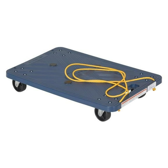 Vestil Manufacturing POS-1624-ROPE 24 x 16 in. Plastic Dolly with Pull Rope, 220 lbs