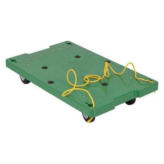 Vestil Manufacturing POS-1830-ROPE 30 x 18 in. Plastic Dolly with Pull Rope, 500 lbs