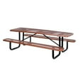 thumbnail image 1 of Vestil Manufacturing PT-MX-3072-BN 30 x 72 in. Expanded Metal Top Picnic Table - Brown, 1 of 1
