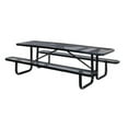 thumbnail image 1 of Vestil Manufacturing PT-MX-3096-BK 30 x 96 in. Expanded Metal Top Picnic Table - Black, 1 of 1