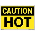 thumbnail image 1 of Vestil Manufacturing SI-C-37-E-AL-063 20.5 x 14.5 in. Aluminum 37 Caution Sign - Hot - 0.063 in., 1 of 1