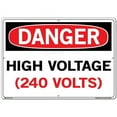 thumbnail image 1 of Vestil Manufacturing SI-D-24-E-AL-080 20.5 x 14.5 in. Aluminum 24 Danger Sign - High Voltage 240 Volts - 0.08 in., 1 of 1