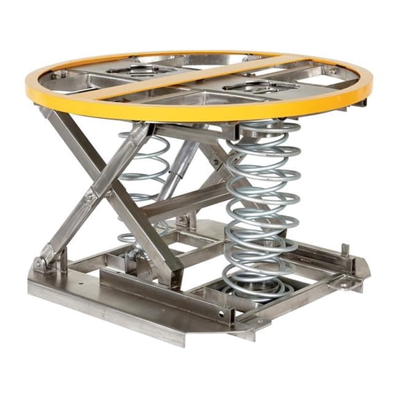 Vestil Manufacturing SST-45-PSS Spring Scissor Table Partial Stainless Steel, 4500 lbs