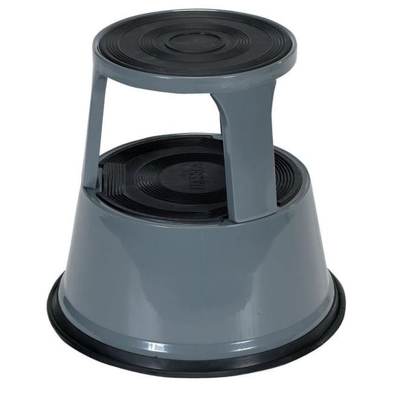 Vestil Manufacturing 17 in. Gray Rolling Step Stool