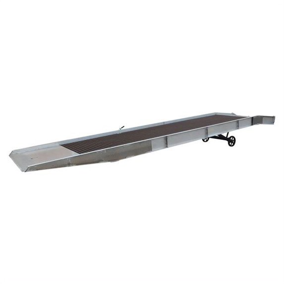 Vestil Manufacturing SY-169336-L 95 in. x 36 ft. Steel Grating Aluminium Yard Ramp